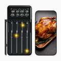 Smart Wireless Meat Thermometer with Four Probes